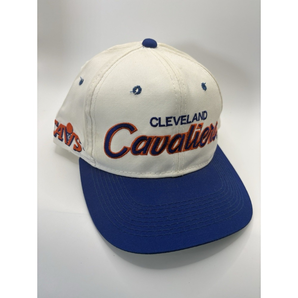 Vintage 90s Cleveland Cavaliers Sports Specialties Script NBA Snapback Hat Twill
